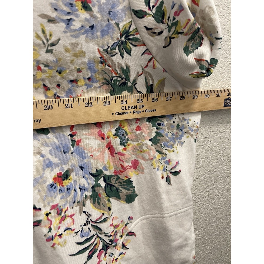 Joules Floral Quarter Zip Pullover Sweatshirt Women's US 22 UK 26 Coastal - Picture 4 of 10